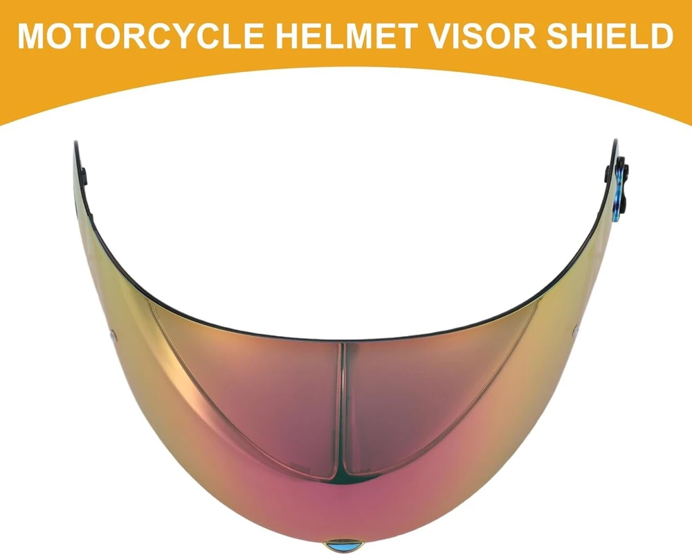 Partuto motociklo šalmo skydelis - motociklo 3-ių sagų šalmo skydelio pakeitimas - x-803 dervos violetinis, aukso tonas - 1 vnt.