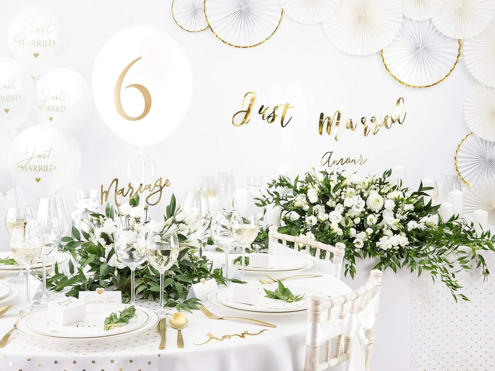 Partydeco Obro2 staltiesė matinė, atspari dėmėms, apvali, balta, skersmuo 280 cm