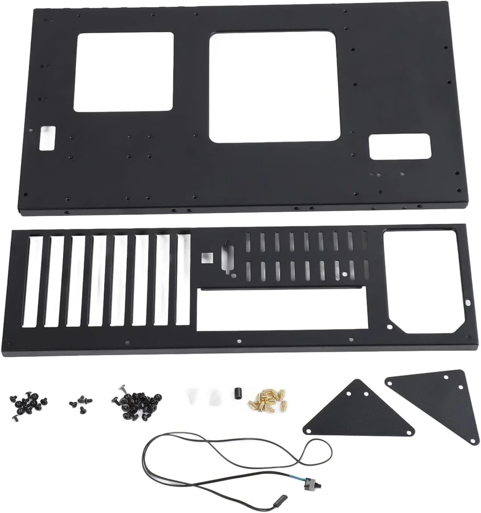 Pasidaryk pats kompiuterio pagrindinės plokštės dėklo stovas atviras korpuso stovas, skirtas Atx M Atx Itx pagrindinei plokštei, palaiko 1 Ssd 1 Hdd pagrindinės plokštės šasi rinkinį