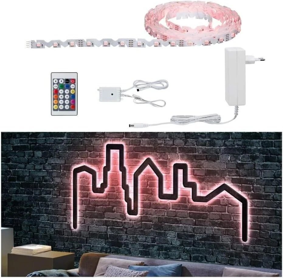 Paulmann 789.66 Flexled 3d Basic rinkinys 5 m Rgb apšviestas užrašas pasidaryk pats