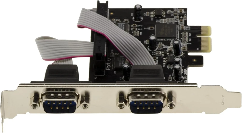 Atminties kortelė Pci Express Rs232 serijinių prievadų kortelė su 2 prievadais