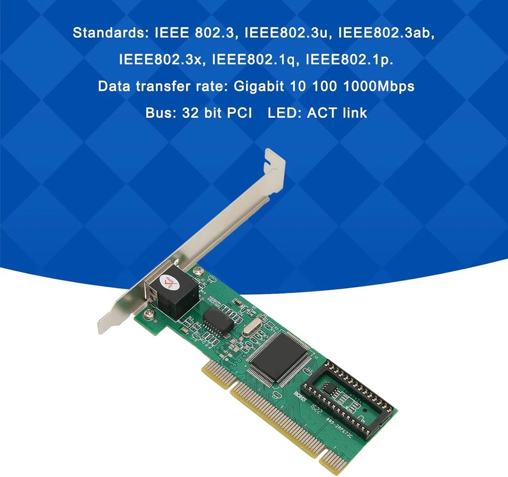 Pci express tinklo plokštė, pcie ethernet adapteris 1 prievadas 10 100 1000mbps gigabit ethernet pci e tinklo plokštė lan adapteris, skirtas 2000 xp vista 7 8 8.1 10 (32 64 bitų) linux