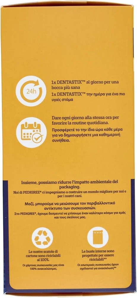 Pedigree Dentastix kasdienė burnos priežiūra šunims, dydis medium, didelis paketas su 28 lazdelėmis