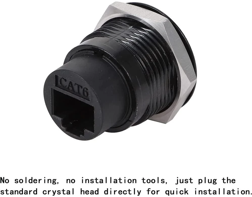 Penglin rj45 cat6 instaliacinis kištukas, cat6 8p8c ethernet lan passage kabelio jungtis moteriška-moteriškai prailginimo