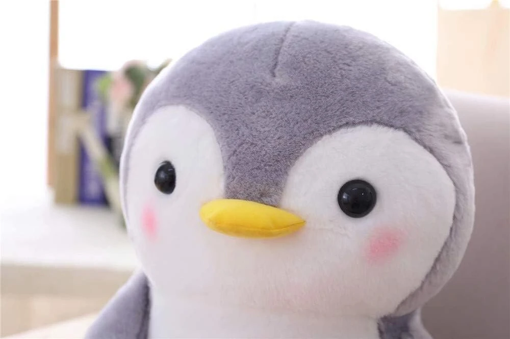 Penguin minkštas pliušinis žaislas, penguin mielas žaislinis gyvūnas pagalvėlė dovana vaikams/suaugusiems (penguin su arbūzu, 25 cm)