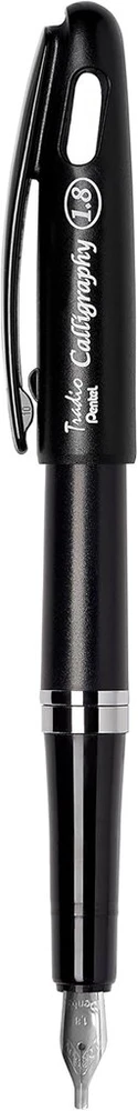 Pentel Tradio kaligrafijos rašiklis, 1,8 mm galiukas, juodas