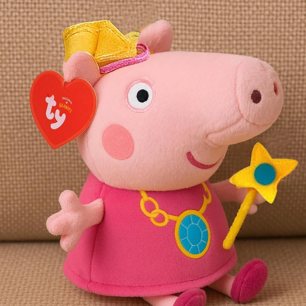 Peppa Pig princesė Peppa minkštas žaislas, pliušinis (apie 18 cm)