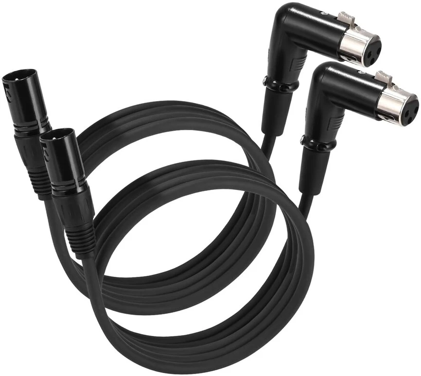 Stiprintuvas Permust 2 vnt. xlr kabelis, stačiu kampu mikrofono kabelis, 2 m xlr kištukas į xlr lizdą, xlr jungiamasis kabelis, mikrofono xlr subalansuotas garso ilgintuvas, 3 kontaktų adapteris xlr kištukas