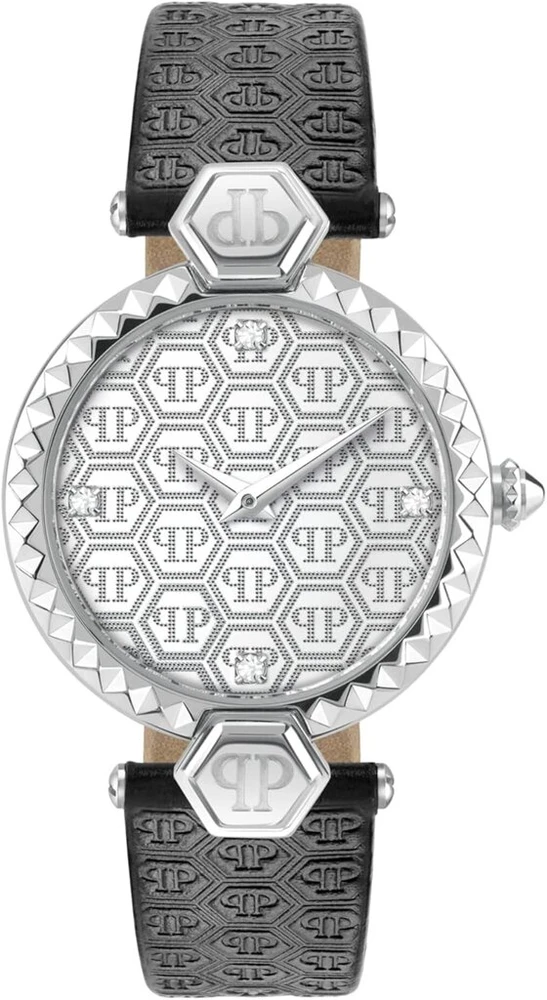Philipp Plein laikrodis Pweaa0121, juodas, dirželis
