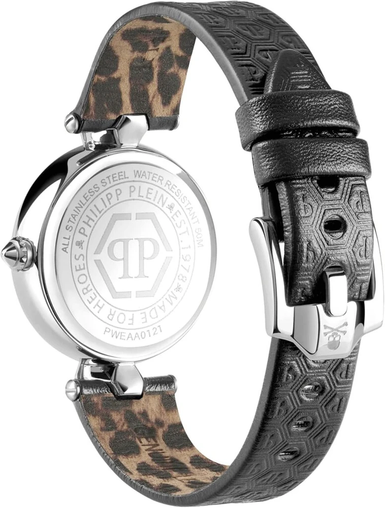 Philipp Plein laikrodis Pweaa0121, juodas, dirželis