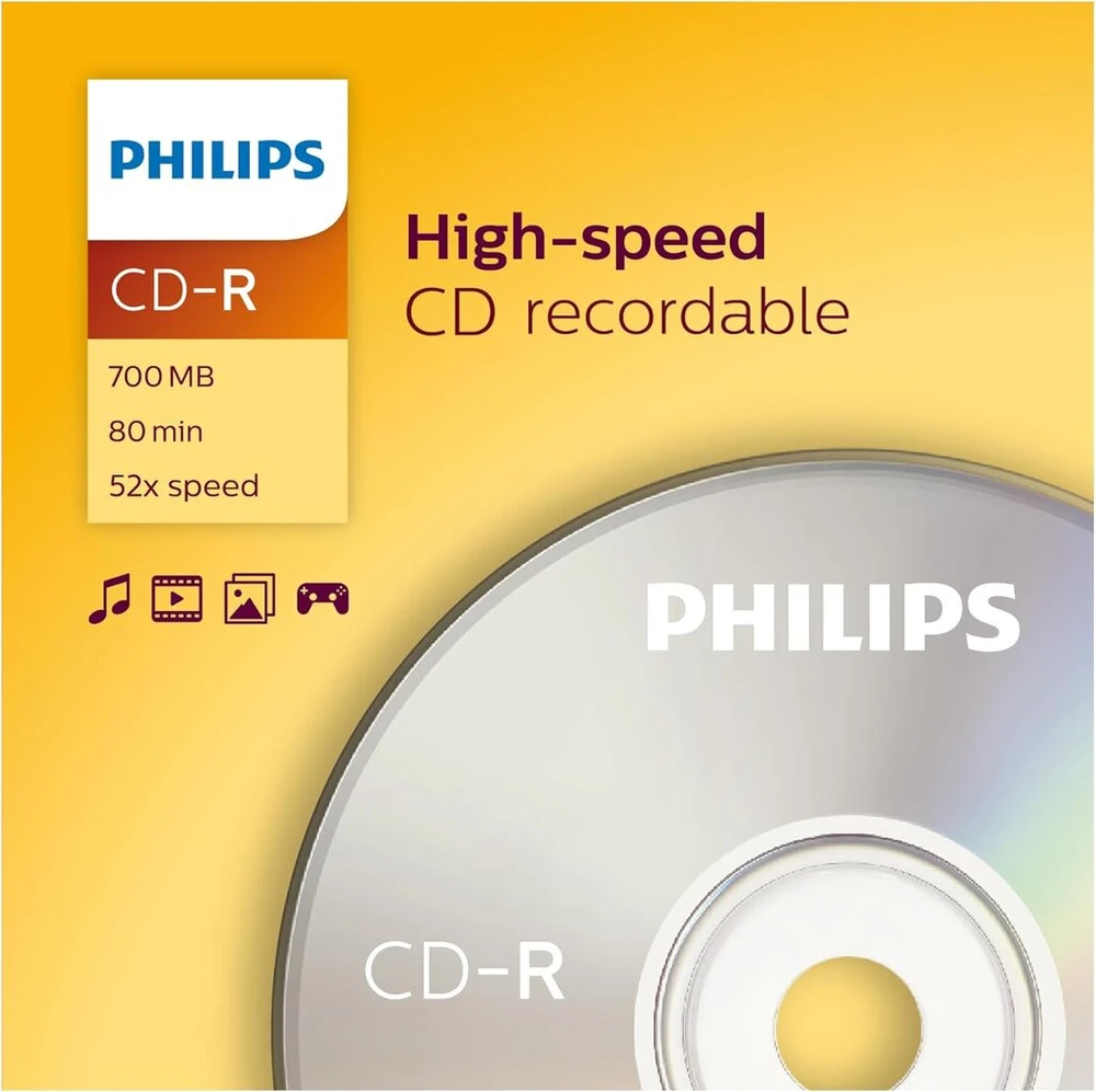 Vinilinė plokštelė Philips Cdr-80 (52x) 10 vnt. plonas jewel dėklas