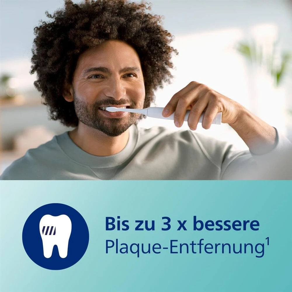 Philips Sonicare elektrinis soninis dantų šepetėlis 3100 serija su integruotu spaudimo jutikliu, Smartimer ir Quadpacer, baltas, Hx3671/13