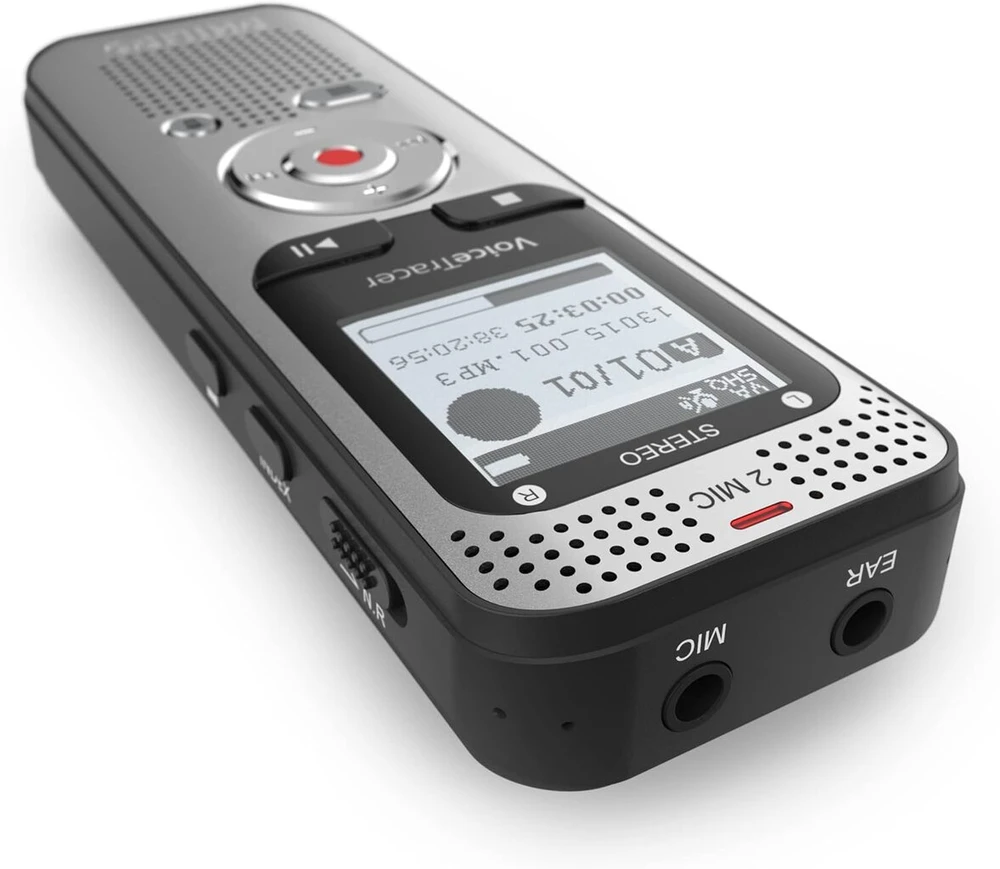 Philips Voicetracer Dvt2015 skaitmeninis diktofonas, audi įrašymo įrenginys, stereo Mp3, 8gb