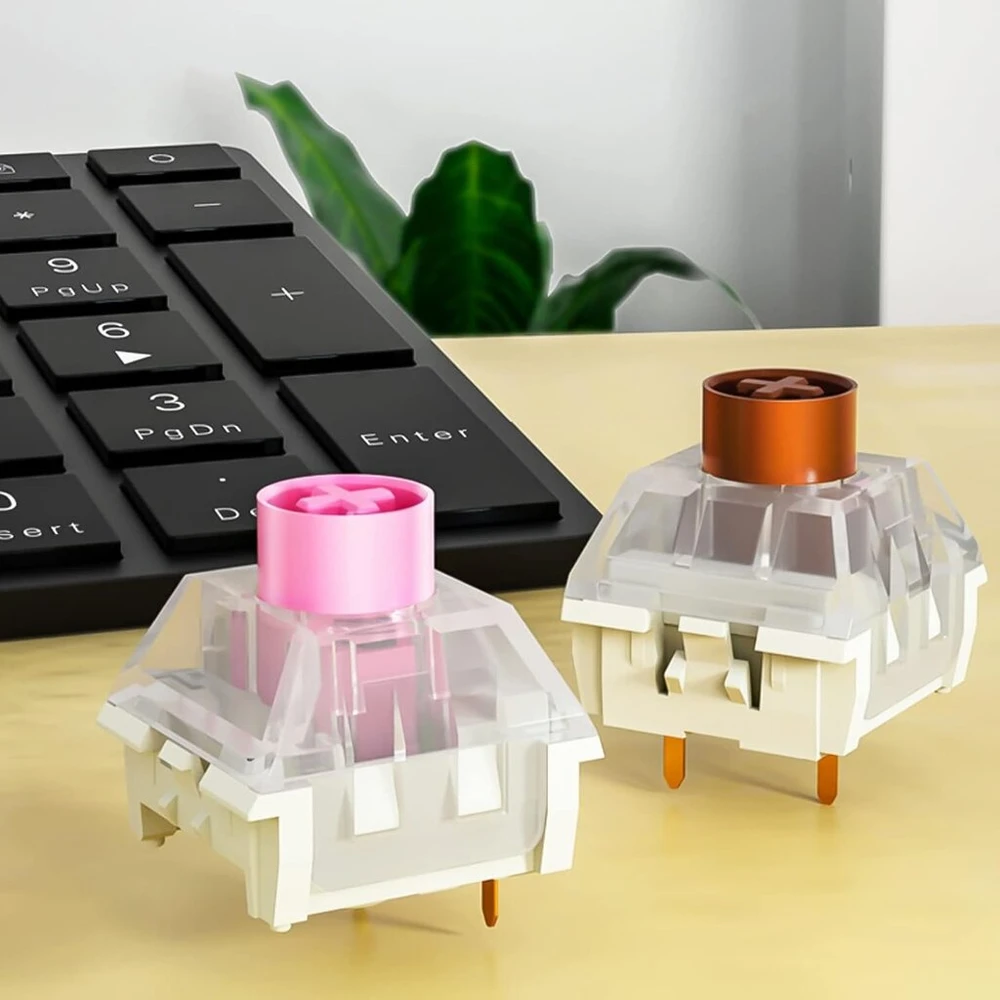 Klaviatūra Pink Draoza Kailh Box Mute Rožinė Switch Rgb Smd linijinis jungiklis, atsparus dulkėms, mechaninės klaviatūros Mx jungiklis (kailh Mute Brown, 108 vnt.)