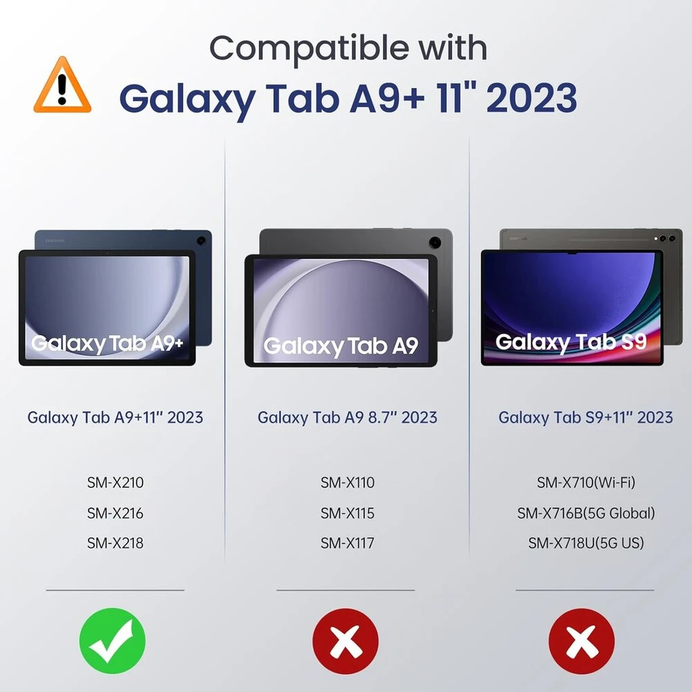 Pink Moko dėklas, suderinamas su Galaxy Tab A9 Plus 11 colių 2023 (sm-x210/x216/x218), tvirtas visapusiškos apsaugos dėklas su ekrano apsauga, sulankstomas stovas, Flowers Rožinė