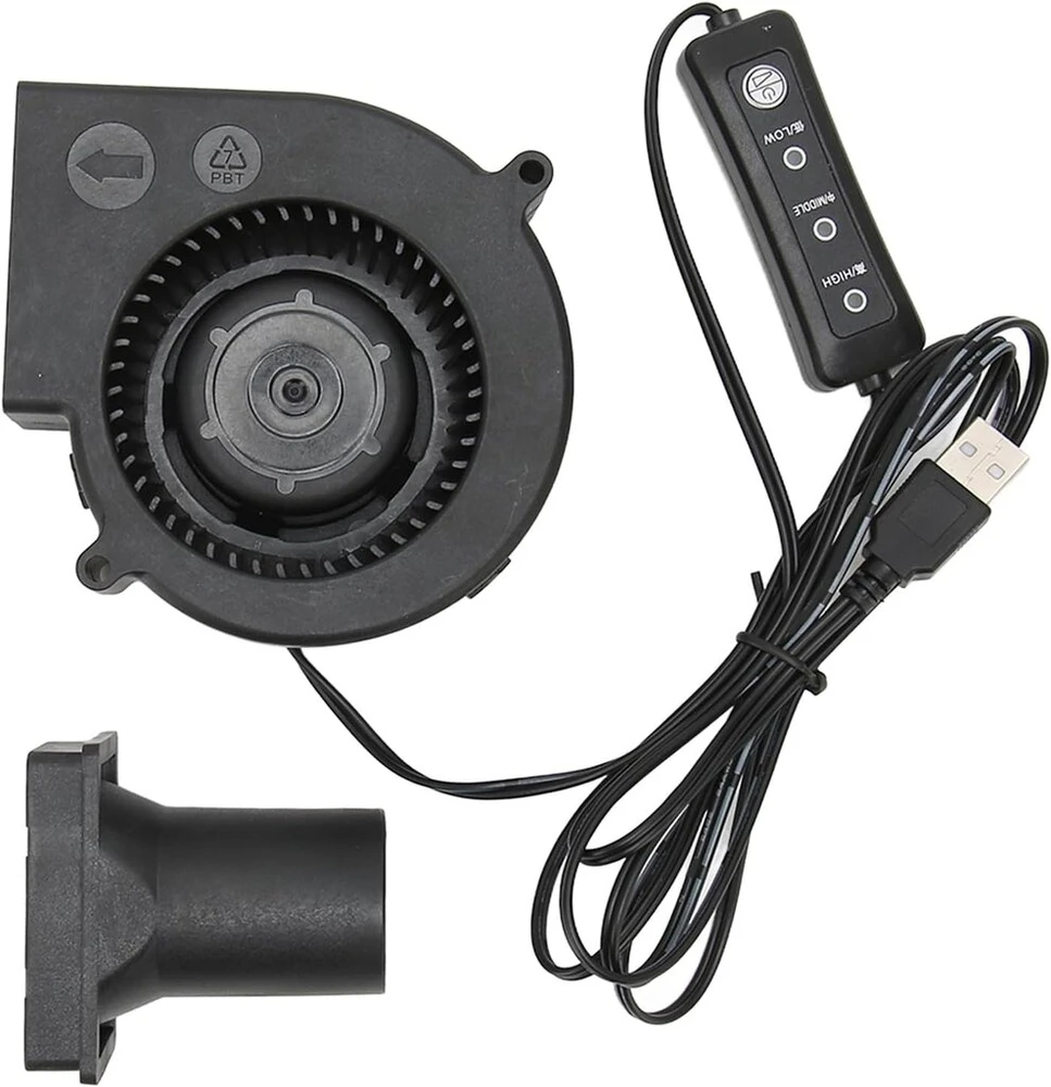 Pissente usb pūstuvas 3.8 colio mode dc 5v bešepetinis 3800 rpm 22 cfm kompiuterio ventiliatorius su 3 greičių valdymu didelio našumo kompiuterio ventiliatorius, skirtas pc elektronikai 3d spausdintuvui