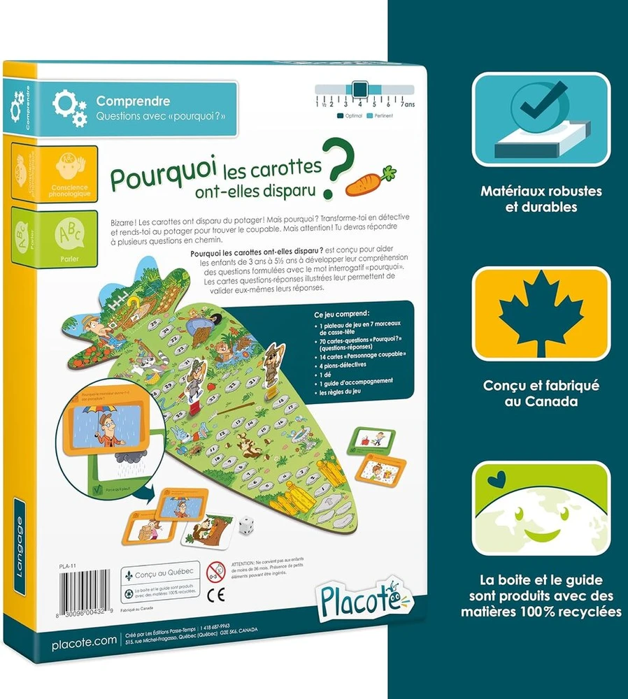 Placote - kodėl les carotten sind sie verschwunden edukacinis žaidimas 3–5 metų vaikams, Pla11