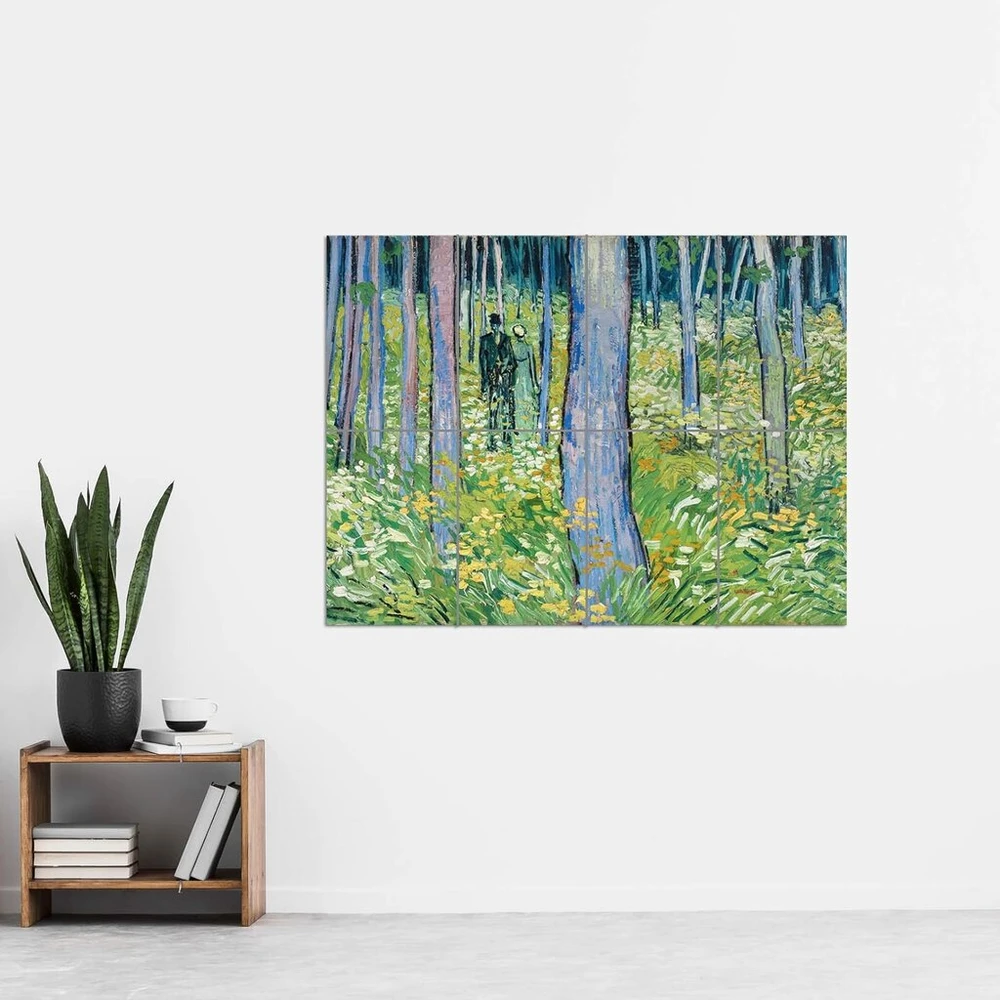 Plakatas Artery8 Van Gogh Unterholz Zwei Figuren Didelis daugiasluoksnis spaudinys