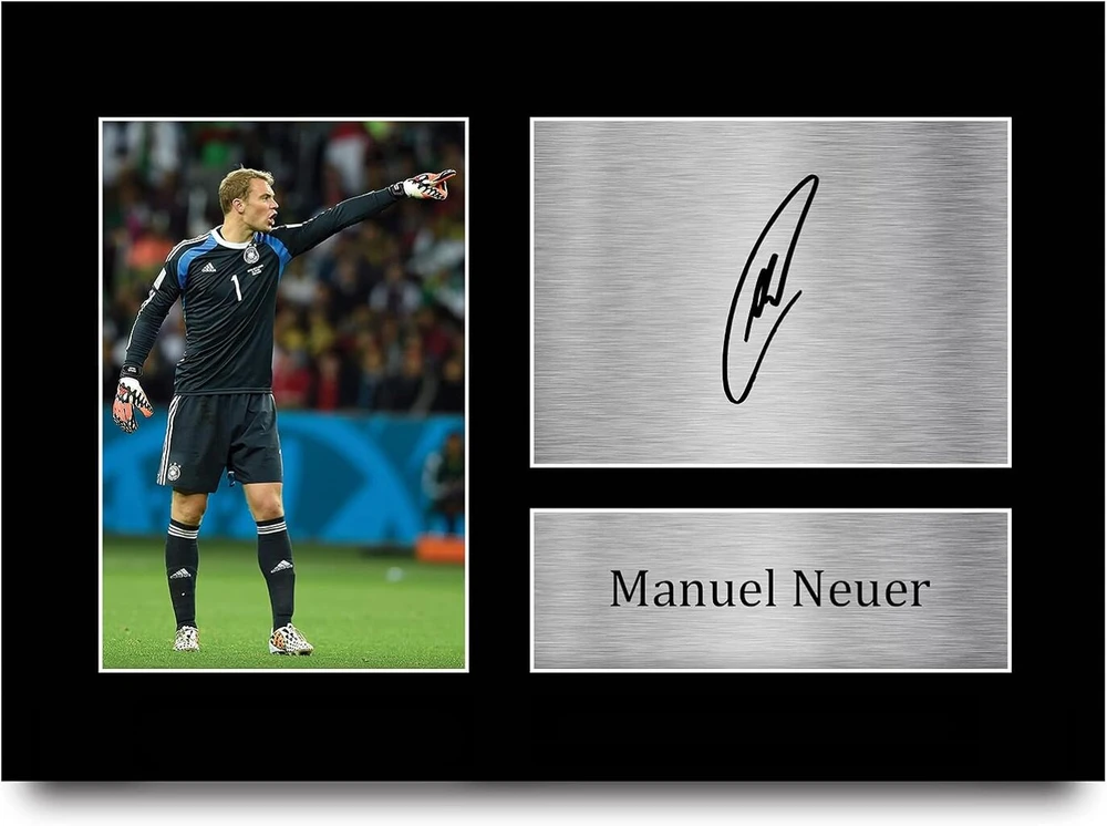 Plakatas Hwc Trading A4 Manuel Neuer Deutschland dovanos atspausdintas autografas paveikslas gerbėjams ir rėmėjams, norintiems pasirašyti - A4