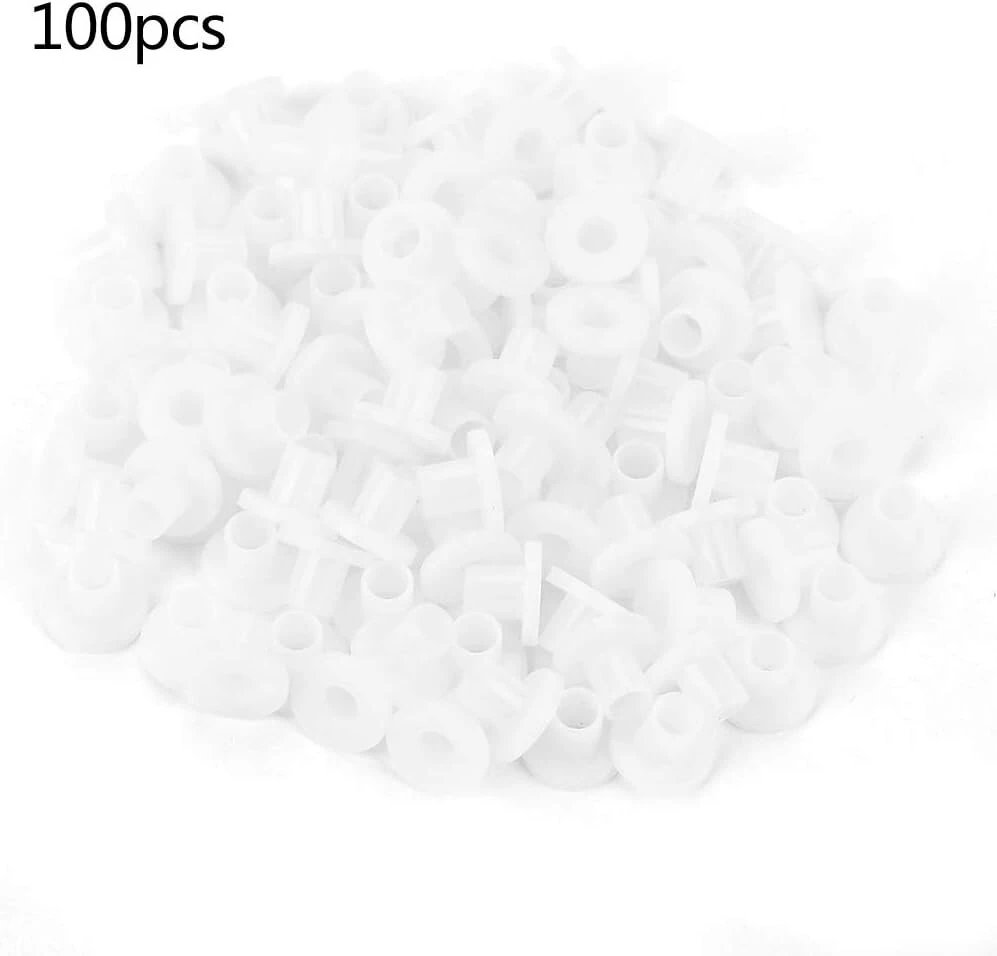 Plastikinės tarpinės, 100 vnt. lizdų poveržlės, izoliuotas plastikinis tarpiklis tranzistoriaus poveržlių rinkinys, #-04