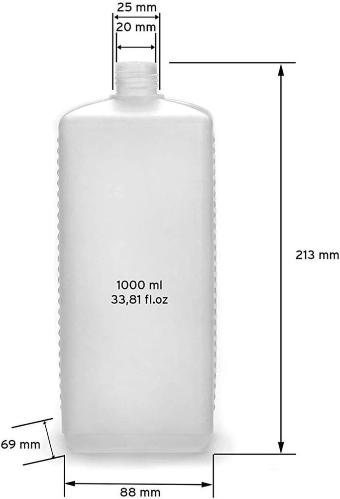 Plastikinis buteliukas 1000ml, tuščias (10 vnt.)