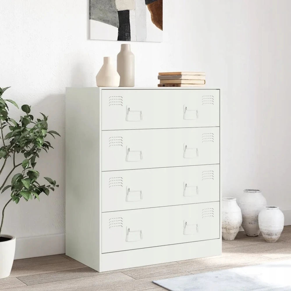 Plieninė spintelė 67x39x83 balta