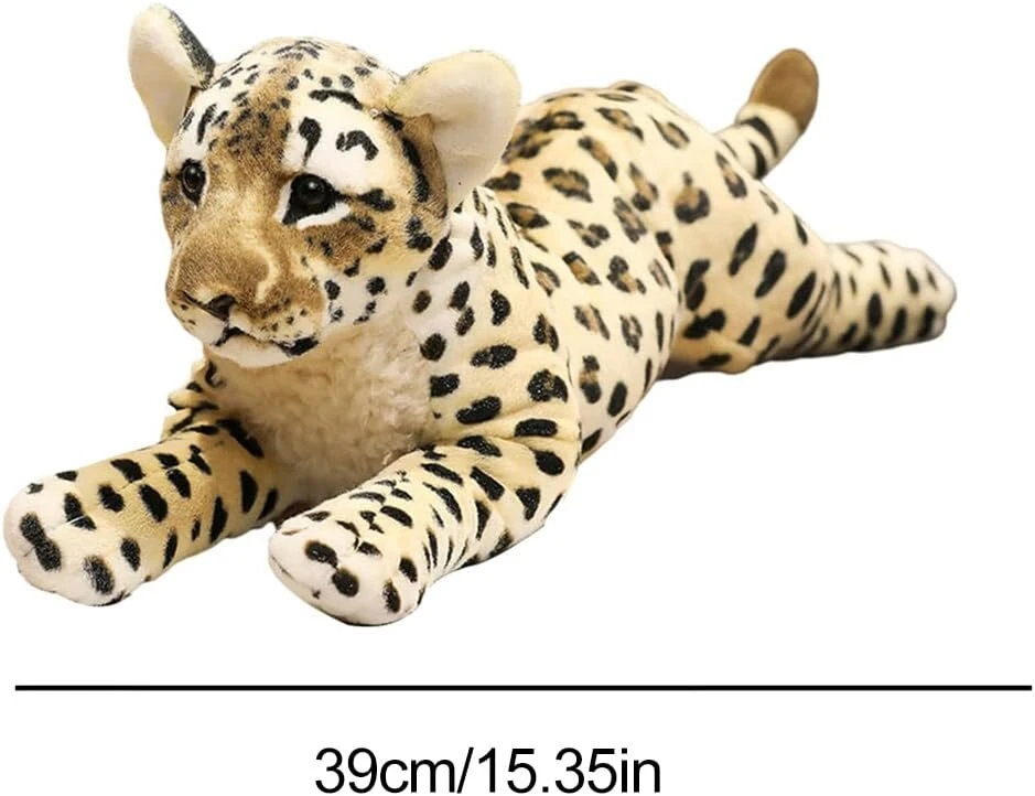 Pliušiniai žaislai animacinis liūtas tigras leopardas kimštinis pūkuotas lėlės dovanos vaikams suaugusiems