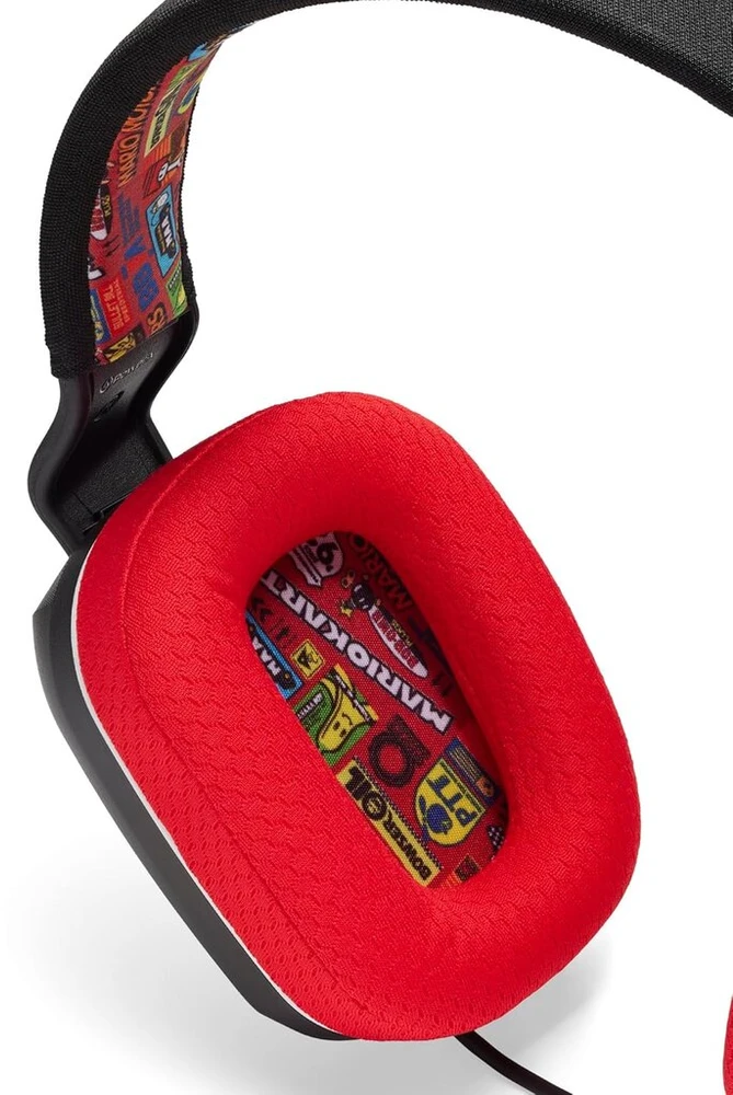 Power A Powera laidinės stereo ausinės, skirtos Nintendo Switch – Mario Kart Rivals, 3,5 mm, laidinės, stereo, oficialiai licencijuotos