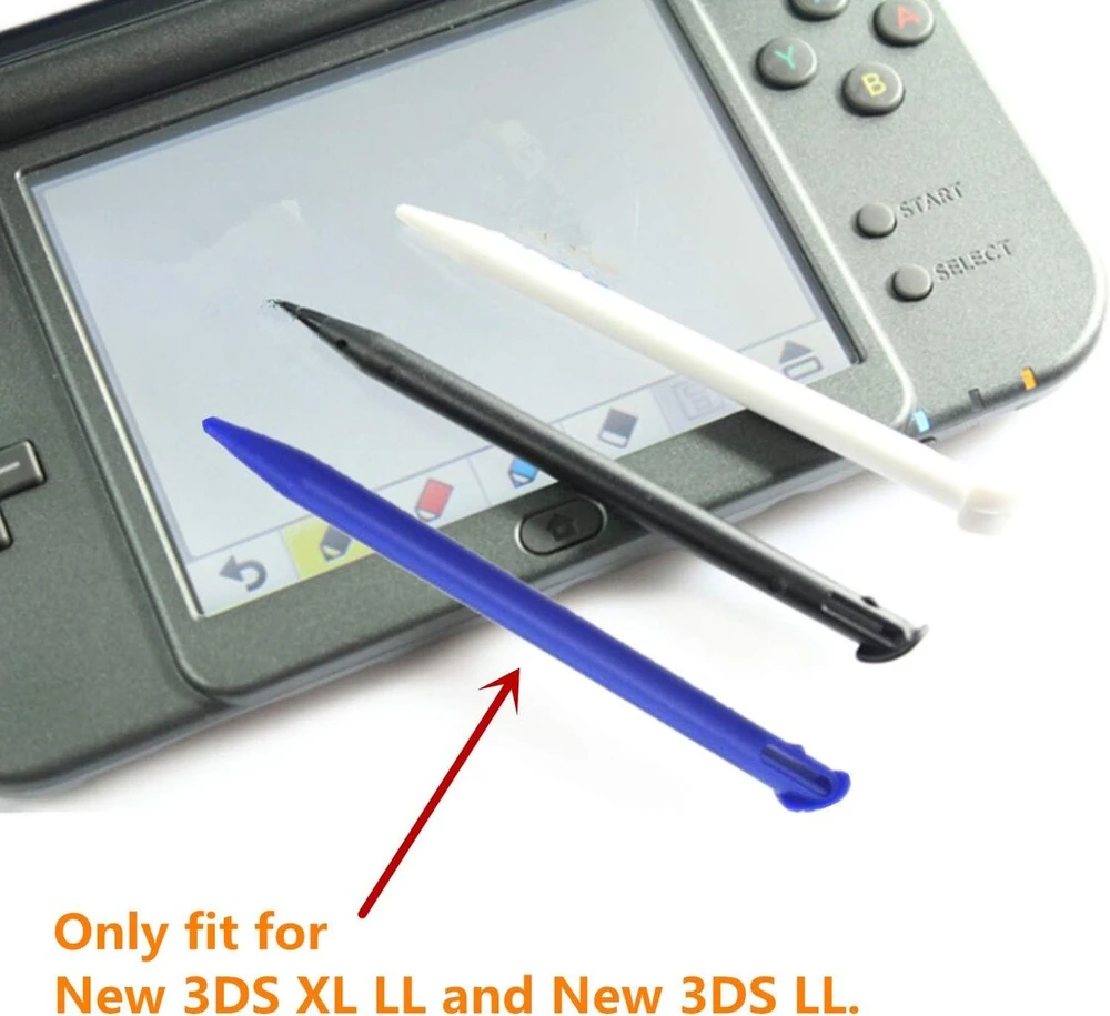 Ppx spalvingas plastikinis pakaitinis jutiklinis rašiklis, suderinamas su Nintendo 3ds Xl, New 3ds Ll, 3 vnt.