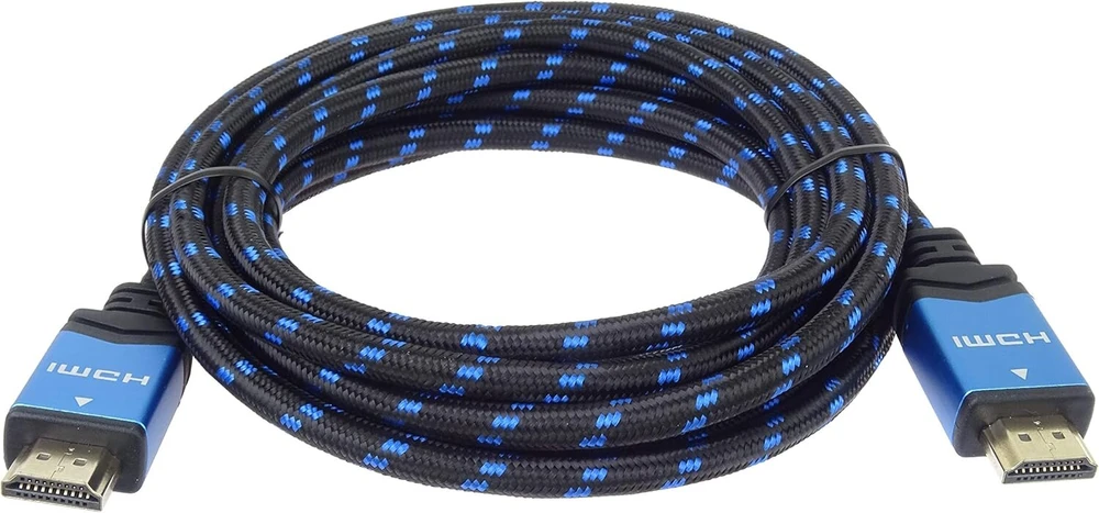 Premiumcord 4k High Speed Hdmi 2.0b kabelis 0.5 m M/m 18 Gbps su Ethernet, suderinamas su Video 4k @ 60hz Uhd 2160p, 3d - paauksuotos jungtys, medvilnės danga, 0.5 m