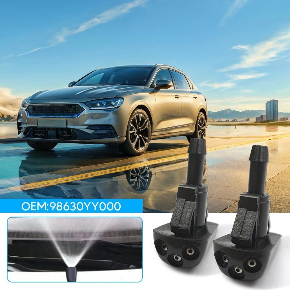Priekinio stiklo valytuvo purkštukas, 2 vnt., priekinio stiklo purkštuko antgalis, automobilio purkštuko antgalis, priekinio stiklo valytuvo keitimas, priekinio stiklo plovimo siurblys, 6616098630yy000