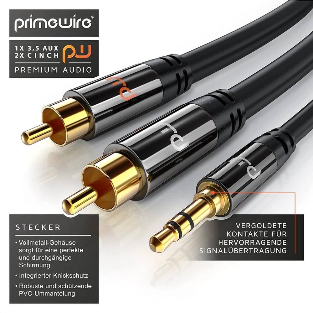 Primewire 3.5mm į 2x cinch
