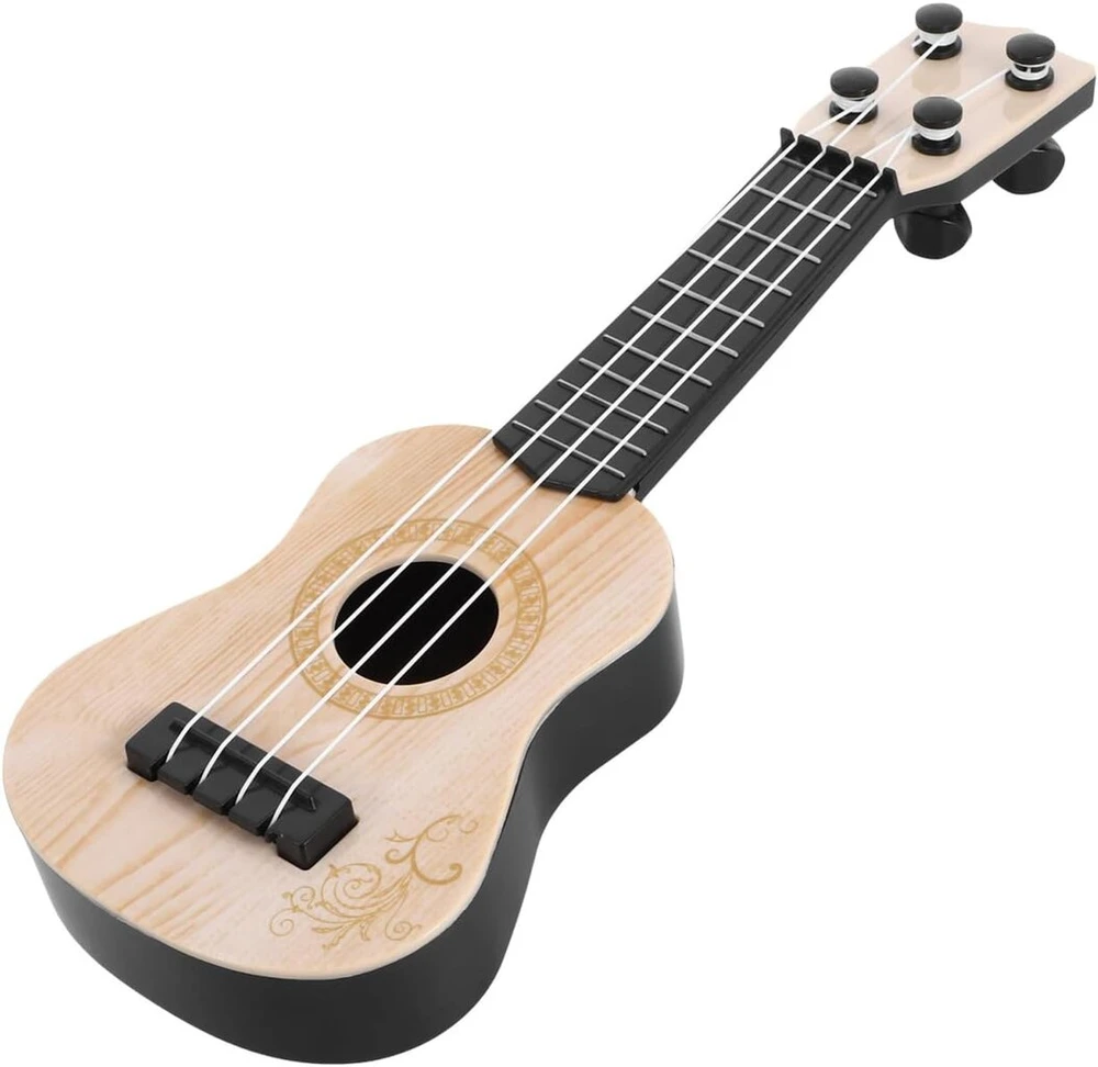 Pripučiama gitara pripučiamas simuliacinis ukulele vaikų simuliacinis ukulele muzikos instrumentas žaislinė gitara vaikiška žaislinė akustinė gitara pripučiama gitara žaislas