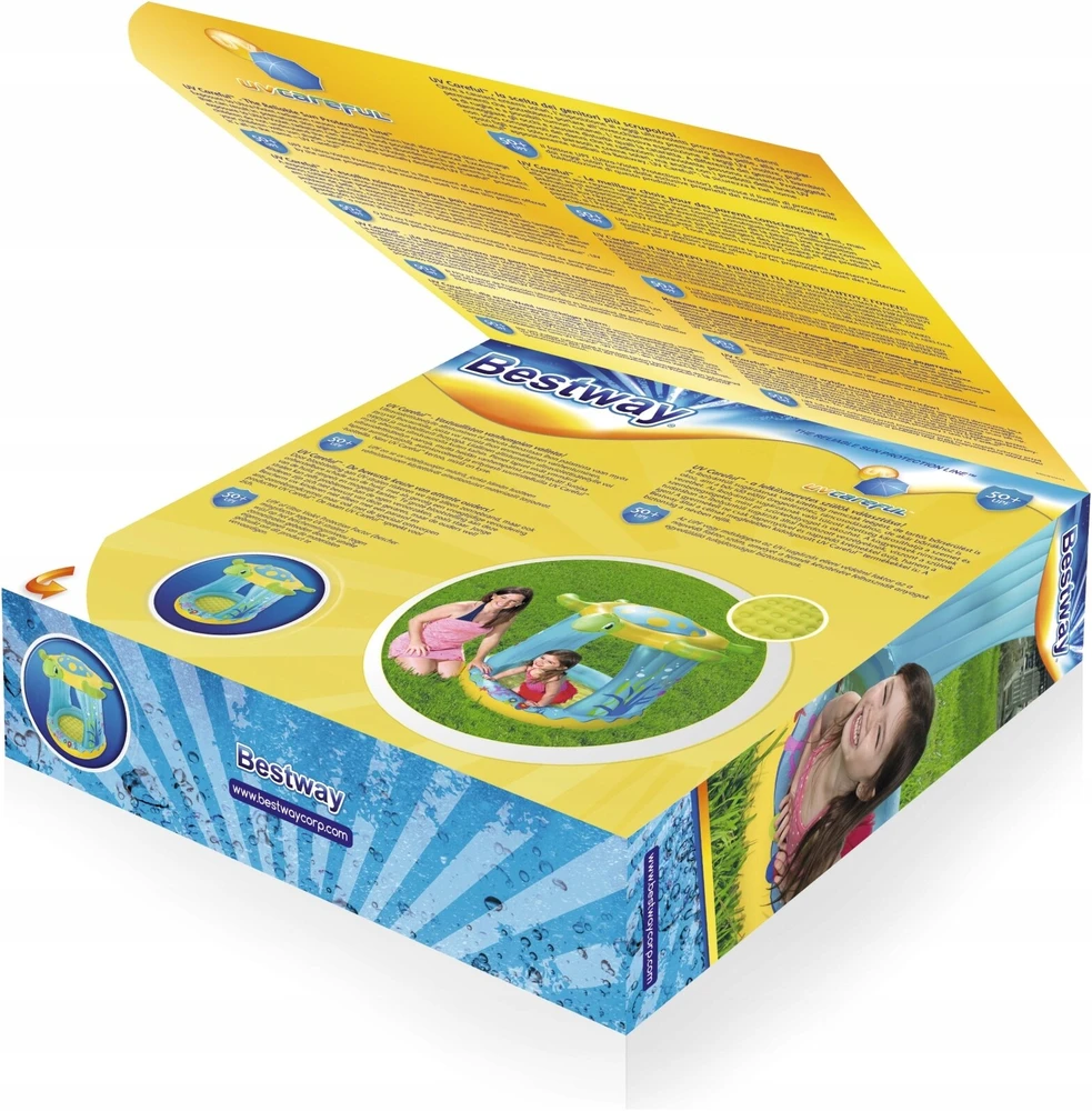 Pripučiamas baseinas vaikams VĖŽLYS 109x96cm | BESTWAY Turtle Totz 52219