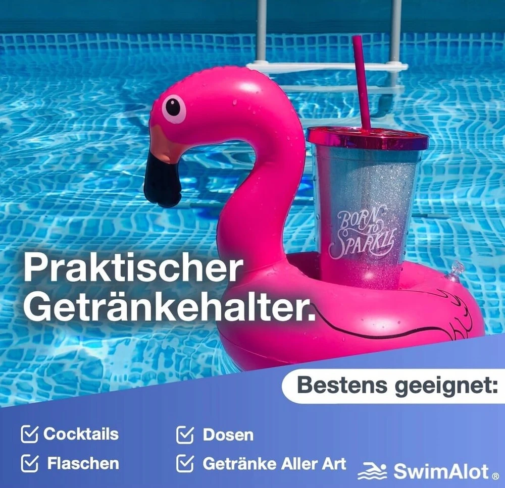 PRIpučiamas GERIMŲ LAIKIKLIS PAPLŪDIMIO BASEINUI PLAUKIOJANTIS XXL FLAMINGO SPURGA