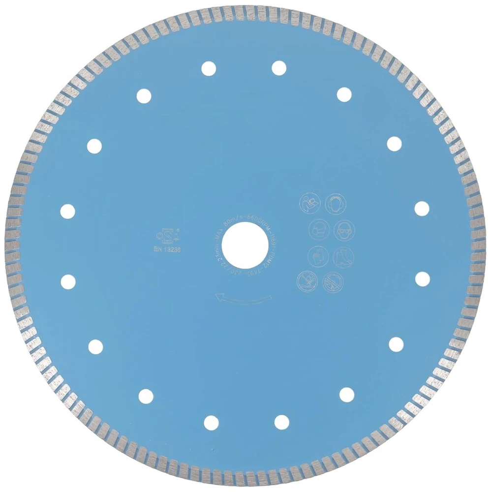 Prodiamant f33 profesionalus deimantinis pjovimo diskas, skersmuo 230 mm, skirtas akmenims, granitui ir plytelėms, skylė 22,2 mm m14, ypač plonas deimantinis diskas akmeniui