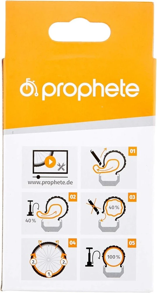 Prophete dviračio kamera 20x1.75 - 20x2.125 (47 / 57 - 406), juoda, l