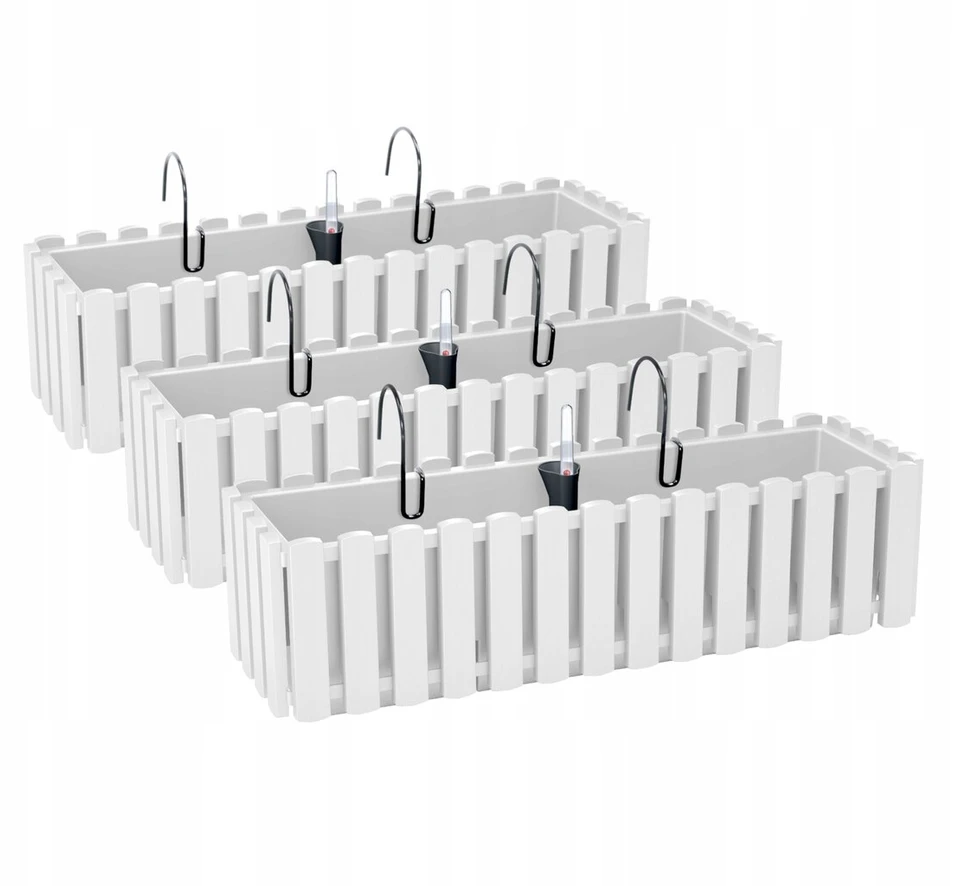 Prosperplast Balkoninė gėlių dėžė Fencycase 600w su laikikliais