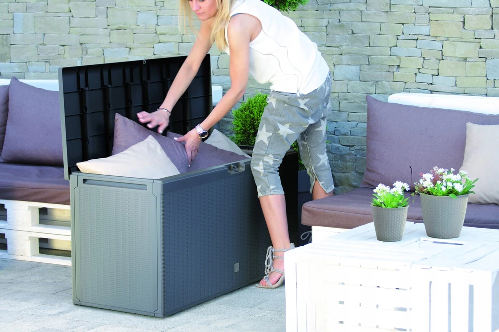 Prosperplast Didelė sodo dėžė anthracite 280l balkonui, universali
