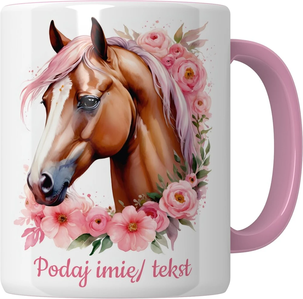 Puodelio rinkinys, pagalvė su arkliu, vardinis arklys, arkliai, vardas gimtadienio dovanai