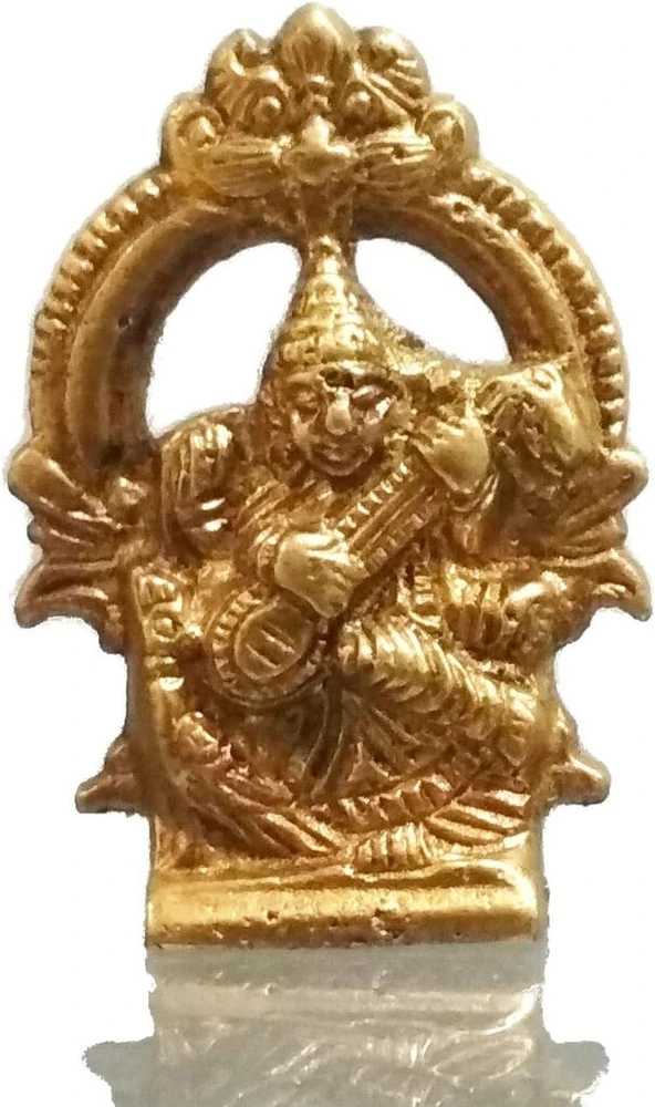 Purpledip žalvarinis stabas Sarasvati: hinduistų žinių, muzikos ir meno deivė (11572)