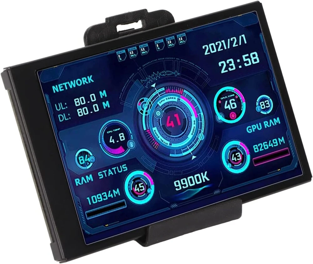 Pusokei 3.5 colių ips usb ekranas, aida64 pc cpu ram duomenų temperatūros monitorius, pc jutiklių skydelio ekranas, ips pilnas matymo kampas, usb c sąsaja, sistemai