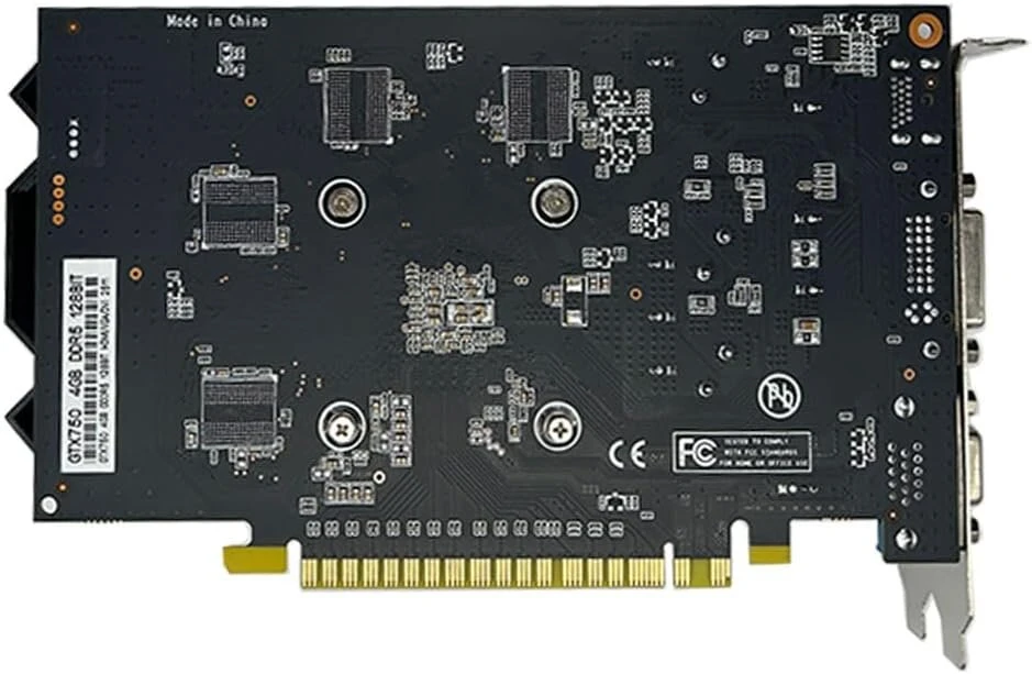Qthree Gtx 750 4gb 128-bitų vaizdo plokštė, du ventiliatoriai, Hdmi, Vga, Dvi, žemo profilio vaizdo plokštės Pc, kompiuterio Gpu, mažos galios, Pci Express x16, Directx 12