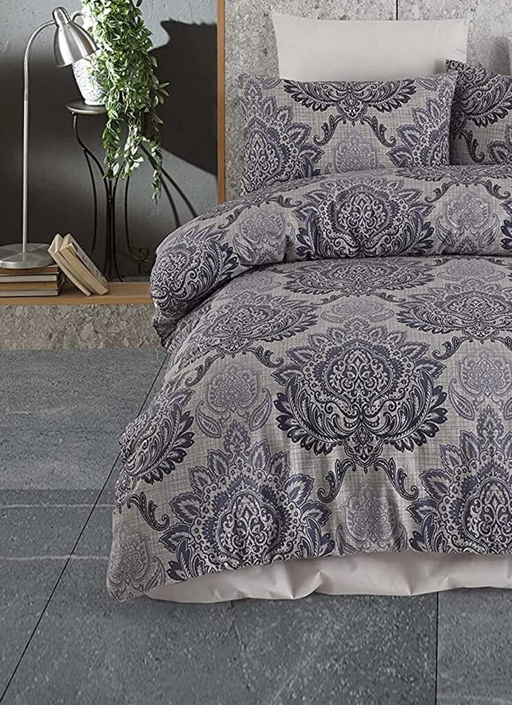 Questo Casa 100% ranforce medvilnės dvigulės patalynės komplektas, antklodės užvalkalas 200 x 220 cm, paklodė 240 x 260 cm, pagalvės užvalkalas 50 x 70 cm (2 vnt.)