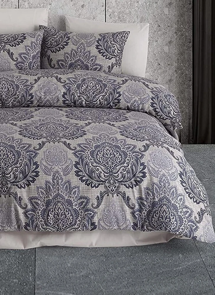 Questo Casa 100% ranforce medvilnės dvigulės patalynės komplektas, antklodės užvalkalas 200 x 220 cm, paklodė 240 x 260 cm, pagalvės užvalkalas 50 x 70 cm (2 vnt.)
