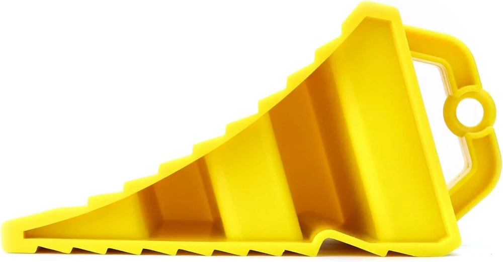 Qwork® 2 ratų atramų rinkinys, stabdžių atramos priekaboms, pleištai priekaboms, tinka nameliams-priekaboms, geltonos