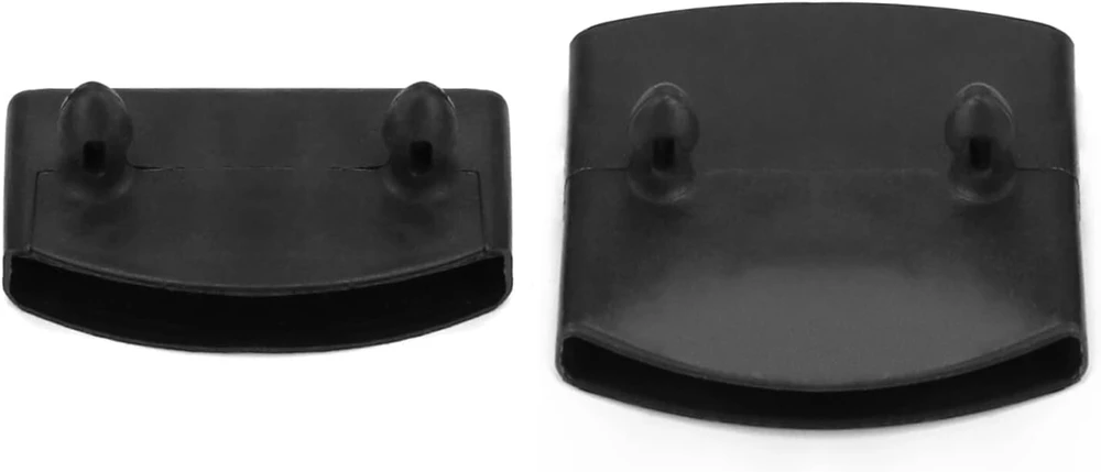 Qwork, 36 vnt. lovos grotelių rėmo dangtelių rinkinys, 24 šonams ir 12 centrui, plastikinės grotelių rėmo atsarginės dalys, juodos, 55 mm x 9 mm vidinės