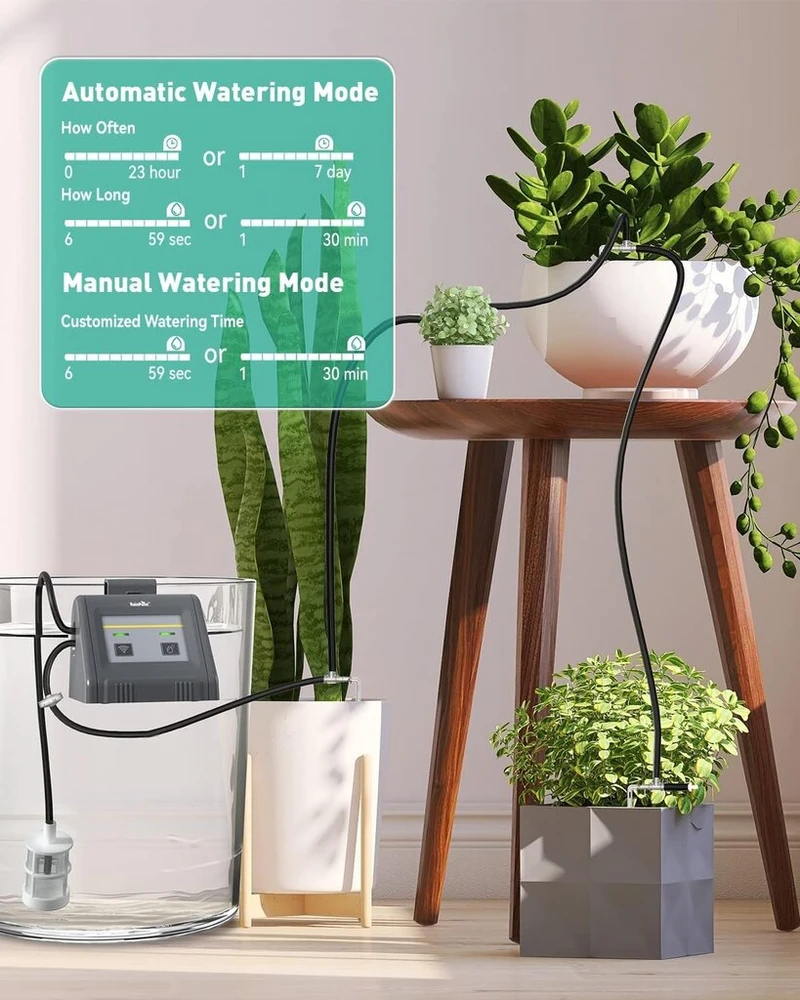 Rainpoint Wlan automatinė lašelinė drėkinimo sistema su siurbliu, Wifi automatinė drėkinimo sistema