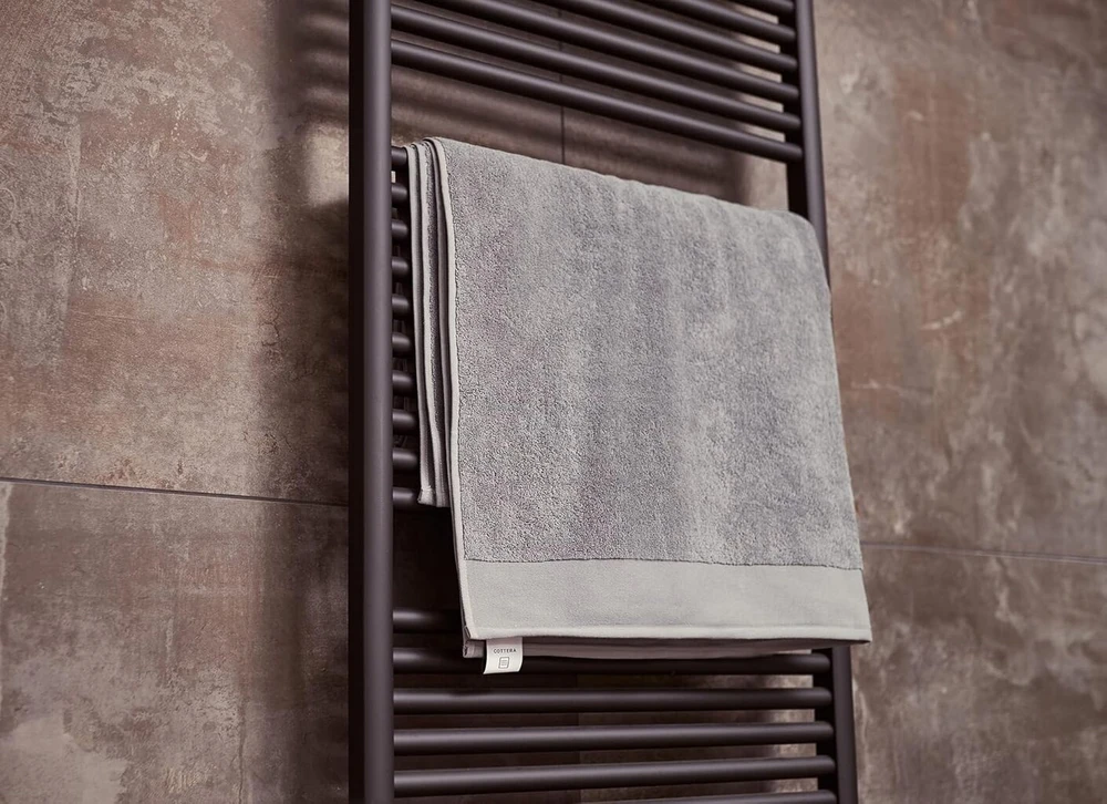 Rankšluostis Cottera® Premium pirties rankšluosčių rinkinys iš 2 pilkos spalvos rankšluosčių, 2 rankšluosčiai 100 x 150 cm xxl, 100% aukščiausios kokybės medvilnė 500g/m², tvariai pagaminta portugalijoje
