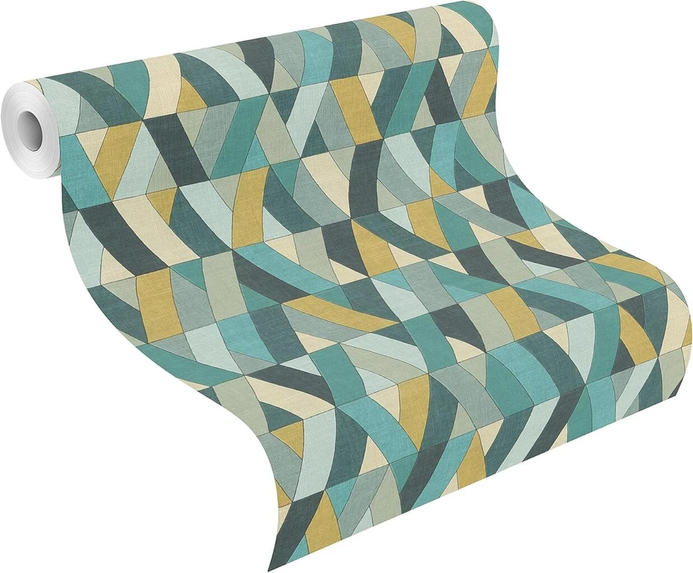 Rasch Barbara Home Collection Ii 536744 flizelininiai tapetai grafinis mėlynas 10.05 m x 0.53 m